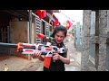 gugu nerf guns dragon warriors use nerf guns fight criminal tycoon group unstoppable swat hero