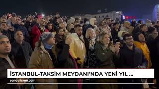 İstanbul-Taksim Meydanı'nda yeni yıl kutlaması -1