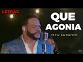 Yiyo Sarante - Que Agonía (Salsa 2023) Letras/Lyrics