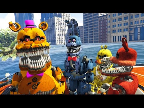 Nightmare Animatronics Vs Tsunami Disaster Gta 5 Mods Fnaf Funny - nightmare animatronics vs tsunami disaster gta 5 mods fnaf funny moments playithub largest videos hub