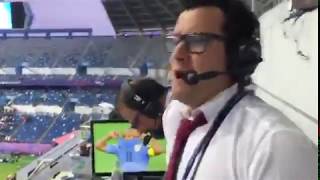 Comentarista llora tras clasificación de Venezuela a la Final