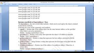 39 Java Networking InetAddress