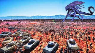 5,000,000 ALIEN Queen & Her Army Vs HUMANITY - Ultimate Epic Battle Simulator 2 | UEBS 2