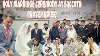 Holy marriage between Dinesh tamang and grace ghale 👰🏻🤵‍♂️💍|| Nepali Christian marriage ceremony