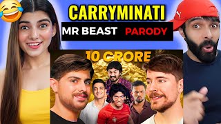 MR BEAST PARODY 🤑 Ft. INDIAN CREATORS | CARRYMINATI REACTION | DEEPAK AHLAWAT