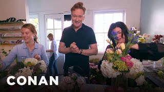 Conan Delivers Valentine's Day Bouquets | CONAN on TBS