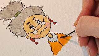 How to Illustrate Easy & Simple | Watercolor | Art ASMR