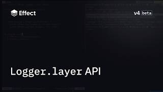 Simplifying Logger management in Effect v4 Beta