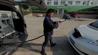 Emergency mobile EV charging system using