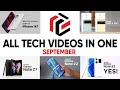 ALL TECH VIDEOS IN ONE FOR SEPTEMBER