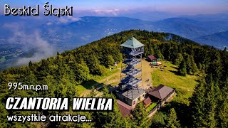 CZANTORIA WIELKA-(995m n.p.m) i jej wszystkie atrakcje:(sokolarnia,wieża widokowa,plaża,tor rynnowy)