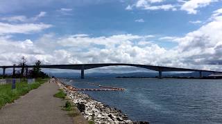 ベタ踏み坂（江島大橋）を横からみた 20170819