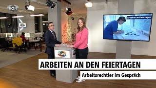 Arbeiten an den Feiertagen | RON TV |