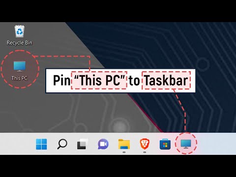 How to pin the “This PC” icon to the taskbar in Windows 11
