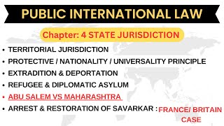 State Jurisdiction Under International Law |Territorial Jurisdiction | Deportation| Kinds of Asylum.