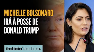 MICHELLE BOLSONARO E OUTRAS LIDERANÇAS DA DIREITA IRÃO À POSSE DE DONALD TRUMP