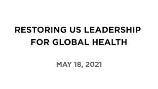 Restoring US Leadership for Global Health