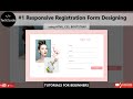 Responsive Registration Form Designing - Create a Registration Page Using Html, Css & Bootstrap