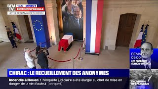 Hommage rendu à Jacques Chirac: les Français se recueillent sur le cercueil de l'ancien Président