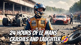 24 hours of Le Mans crashes and Laughter🤣