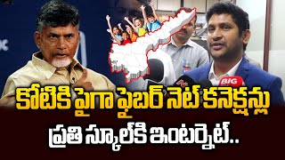 కోటికి పైగా ఫైబర్ నెట్ కలెక్షన్లు..ప్రతి స్కూల్ కి ఇంటర్నెట్ | CM Chandrababu Sensational Decision