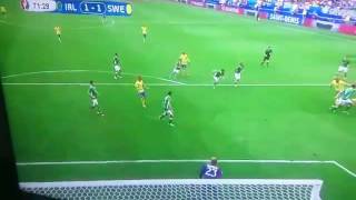 Zlatan Ibrahimovic Goal vs Ireland 1-1