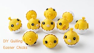 How to Make a Cute Paper Quilling Chick 🐣 | Easter Egg DIY Tutorial