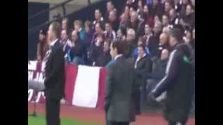 St. Mirren v Hearts 2013 Scottish League Cup Final.   Managers