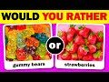 ▶️Would You Rather...? JUNK FOOD vs HEALTHY FOOD 🍎🍔🍩 Easy Quizy