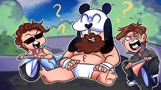 Big Bois on Bikes RETURN...Except Only Panda Particpates - MARIO KART 8