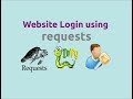 Website login using requests library in Python