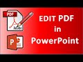 how to edit pdf file using PowerPoint