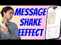 How To Send Message With Shake Effect on iPhone