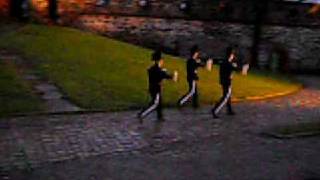 guards marching - akershus festning, oslo