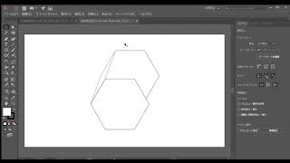 adobe illustrator【立方体の正六角形】