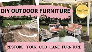 DIY Outdoor Furniture Idea | How To Restore Your Old Cane Furniture