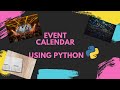 Event Calendar using Python (Tkinter)
