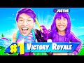 LANKYBOX'S SISTER JUSTINE WINNING OG FORTNITE!? (Let's Play Fortnite Battle Royale!)