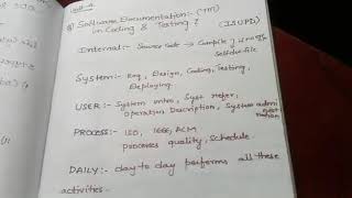 software documentation and coding