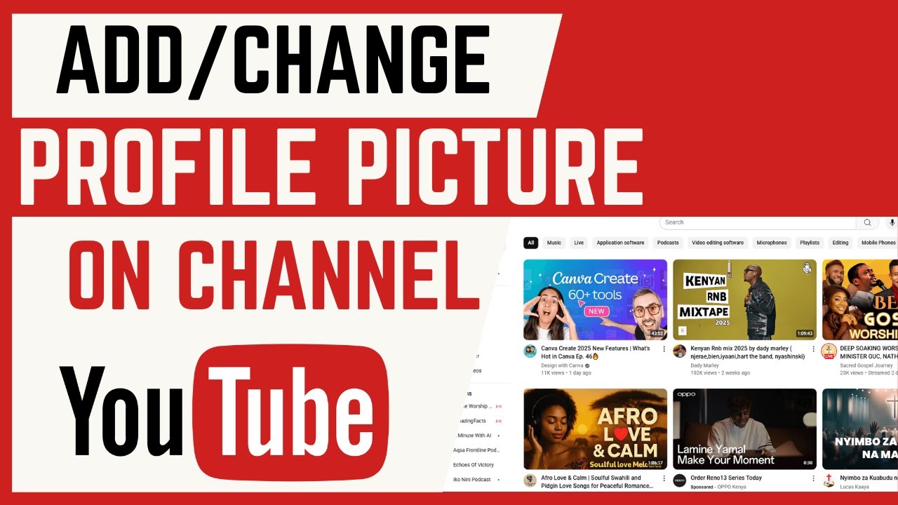 How To Change Youtube Channel Profile Picture Youtube