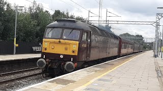 WCRC 47826 haul classmates 47237 + 47802 behind a MK1 through Bushey 18/8/20