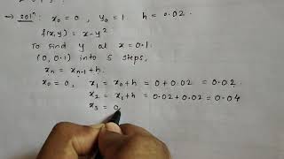 Numerical Solutions of ODE by Euler's Method