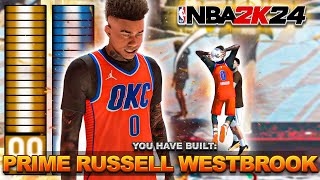 This PRIME RUSSELL WESTBROOK BUILD in NBA 2K24 is THE BEST GUARD BUILD IN NBA 2K24!