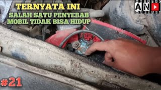 BELAJAR MEMPERBAIKI MOBIL YANG SUSAH DISTARTER ATAU SUSAH HIDUP || BELAJAR MENGEMUDI MOBIL MANUAL