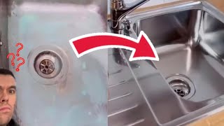 How To Make Your Sink Look BRAND  NEW - I Was In Shock Trying This.. 👽