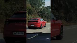 Carmine Red Cayenne Turbo Coupe! #PorscheCayenneTurboCoupe#Cayenne#Turbo#Bangalore#YoutubeShorts