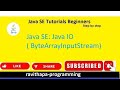 Java SE: Java IO ( ByteArrayInputStream ) Example