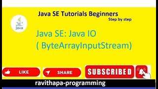 Java SE: Java IO ( ByteArrayInputStream ) Example