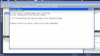 Visual Basic 2010! [Hello World] *Basic VB10 Coding*