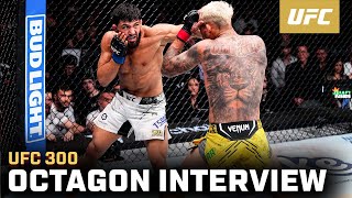 Arman Tsarukyan Octagon Interview | UFC 300